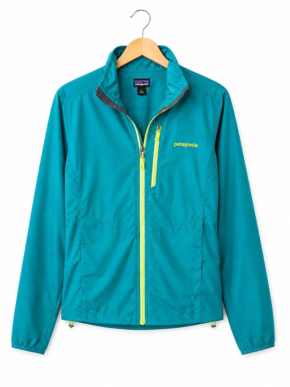 Patagonia Women’s Teal Lightweight Full Zip Jacket Windbreaker L